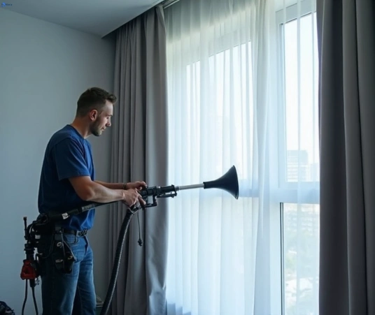 Professional drapes cleaning process tools Matty Curtain Cleaning oak-flats-nsw