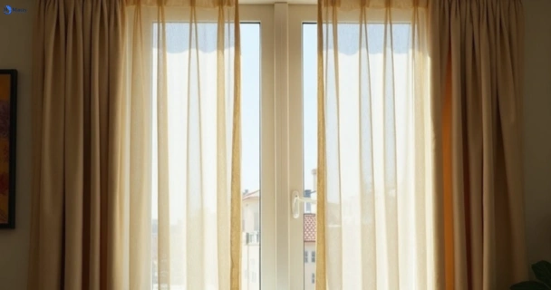 Dull dusty drapes in oak-flats-nsw before professional cleaning